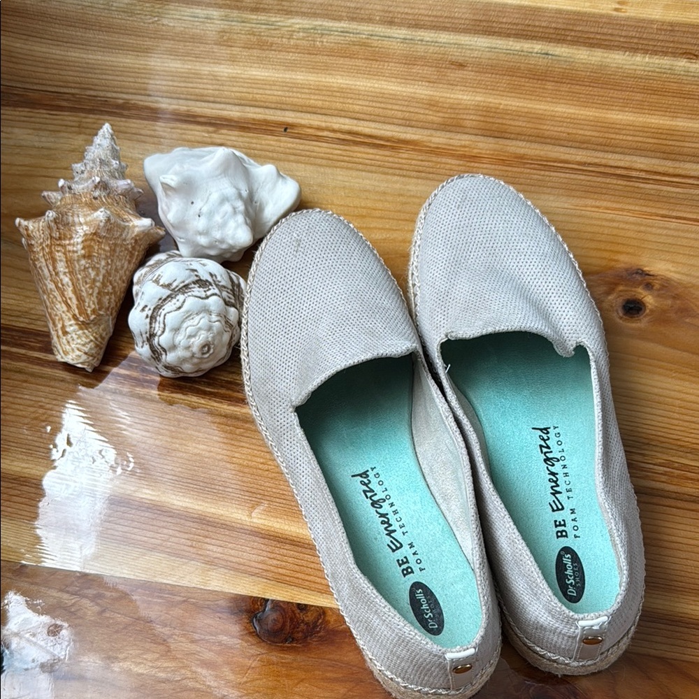 Dr. Scholl's Cream Espadrilles Slip-On Shoes